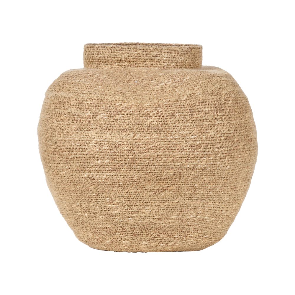 Seagrass Natural Urn Shaped Basket