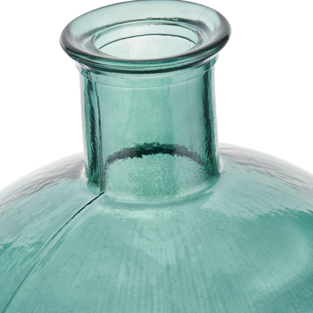 Recycled Glass Round Vase