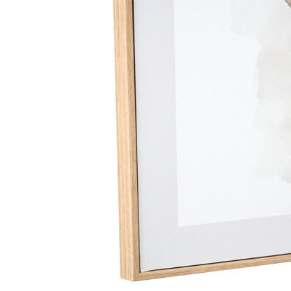 Canvases Natural Abstract with Natural Frame (Set of 2)