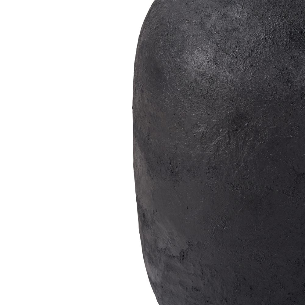Fibrestone Black Decorative Tall Vase