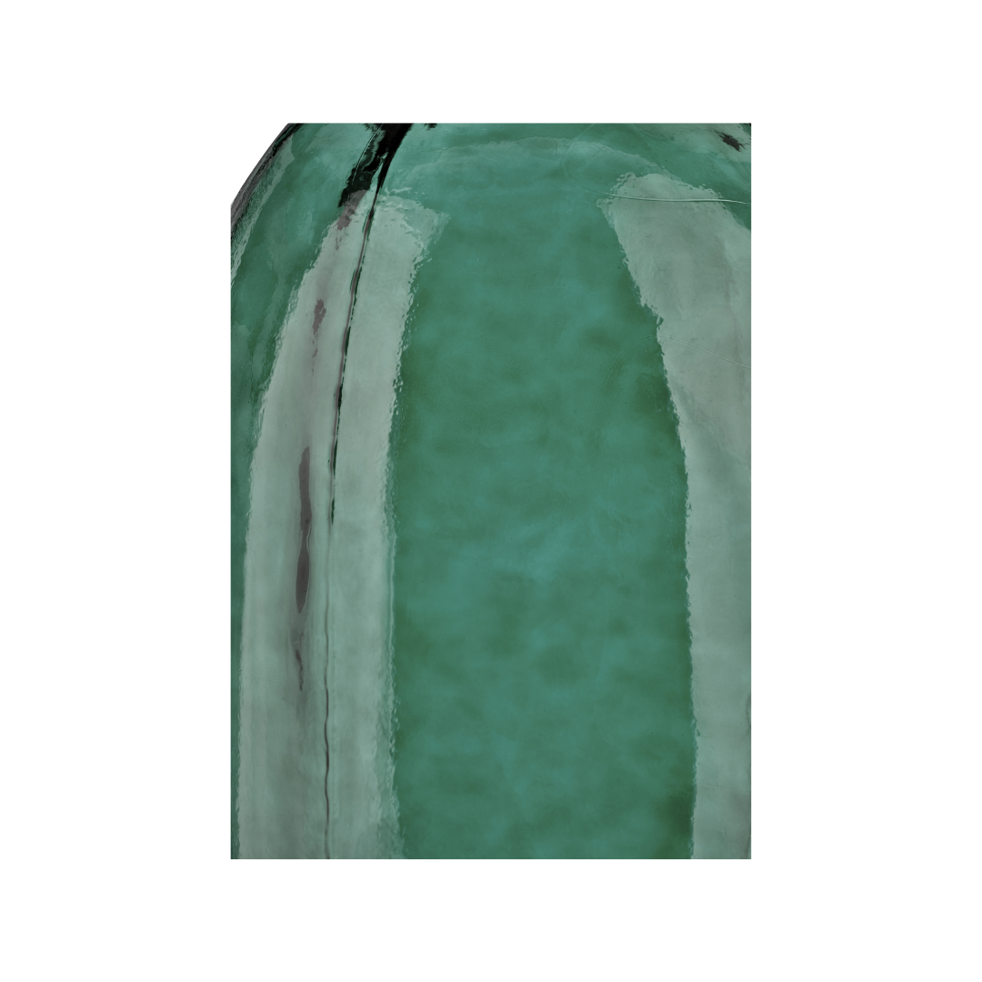 Organic Shaped Recycled Glass Tall Vase