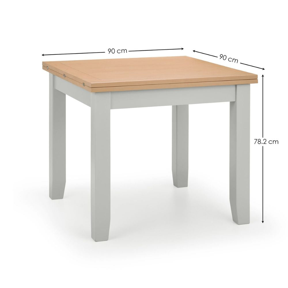 Richmond Flip-Top Elephant Grey Dining Table