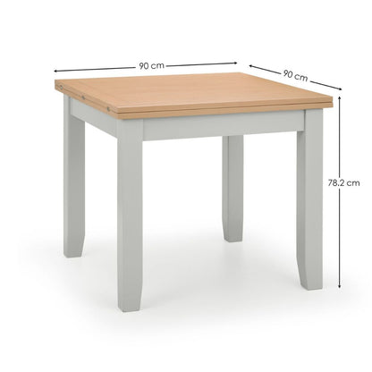 Richmond Flip-Top Elephant Grey Dining Table