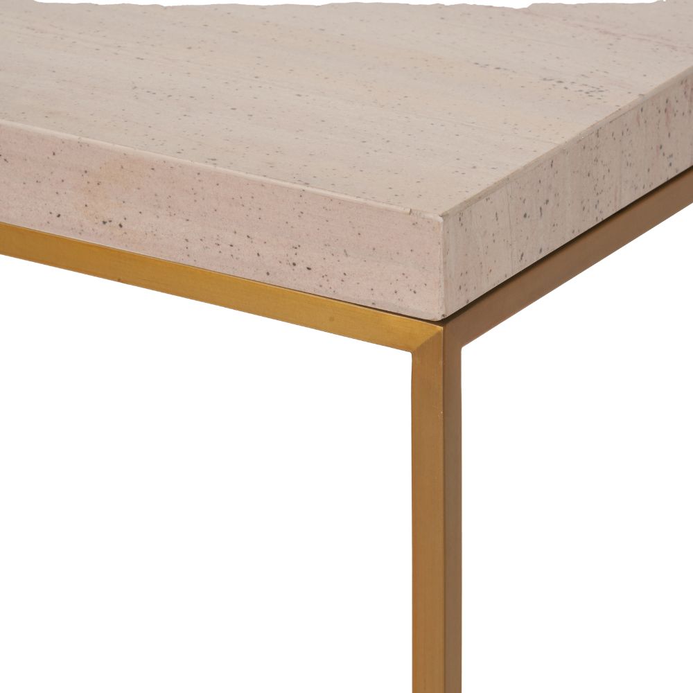 Madison Granite and Metal Console Table