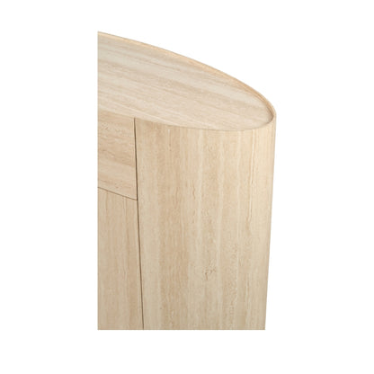 Tivoli Travertine Effect Veneer 1 Drawer 2 Door Sideboard
