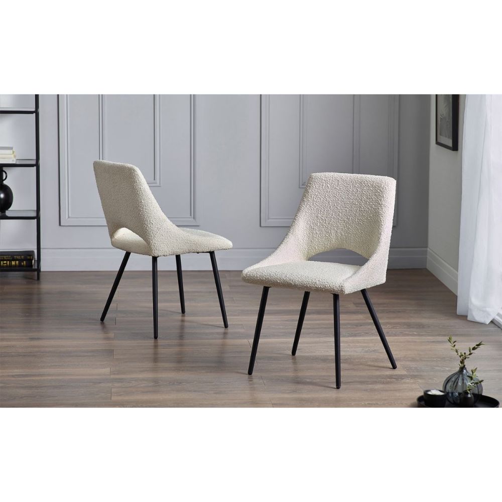 Iris Boucle Dining Chair (Set of 2)