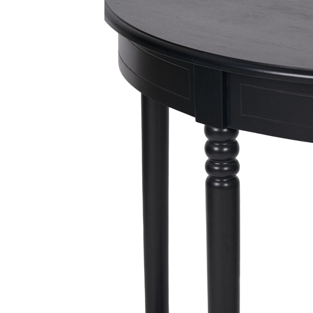 Heritage Pine Wood Half Moon Console Table