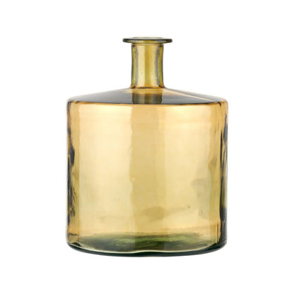 Recycled Glass Forest Green Bottle Vase