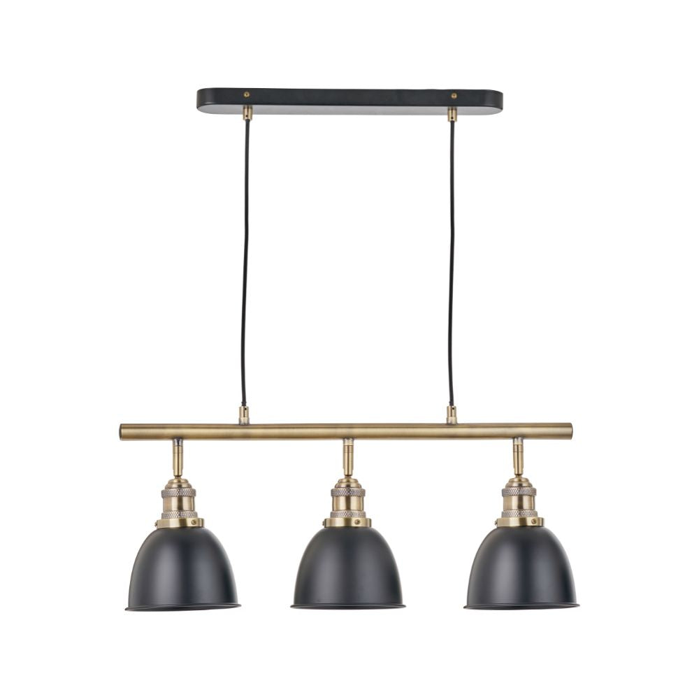 Augusto Black and Gold Task Bar Pendant
