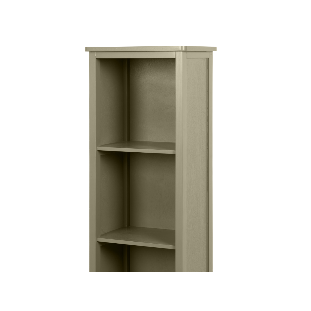 Croft Linen Pine Wood Slim 1 Door 3 Shelf Unit