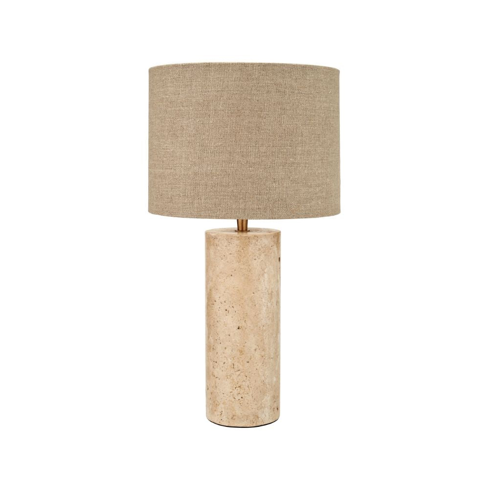 Kanoa Limestone Cylinder Table Lamp