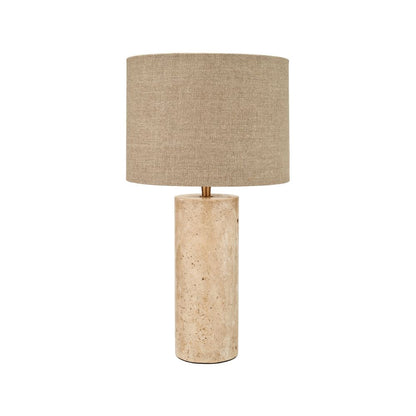 Kanoa Limestone Cylinder Table Lamp