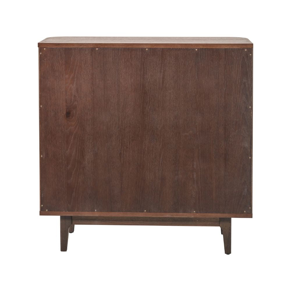 Raie Dark Brown Pine Wood Sideboard