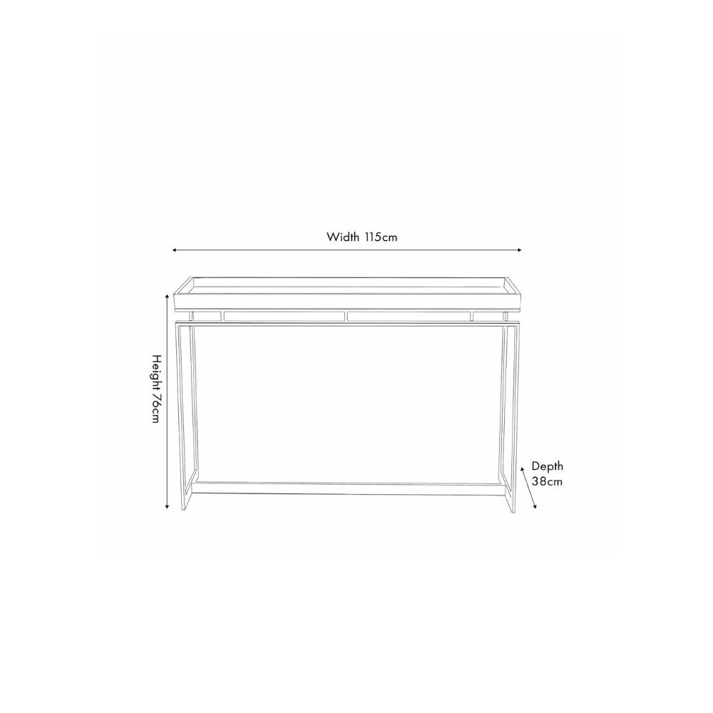 Evelyn Mango Wood Console Table