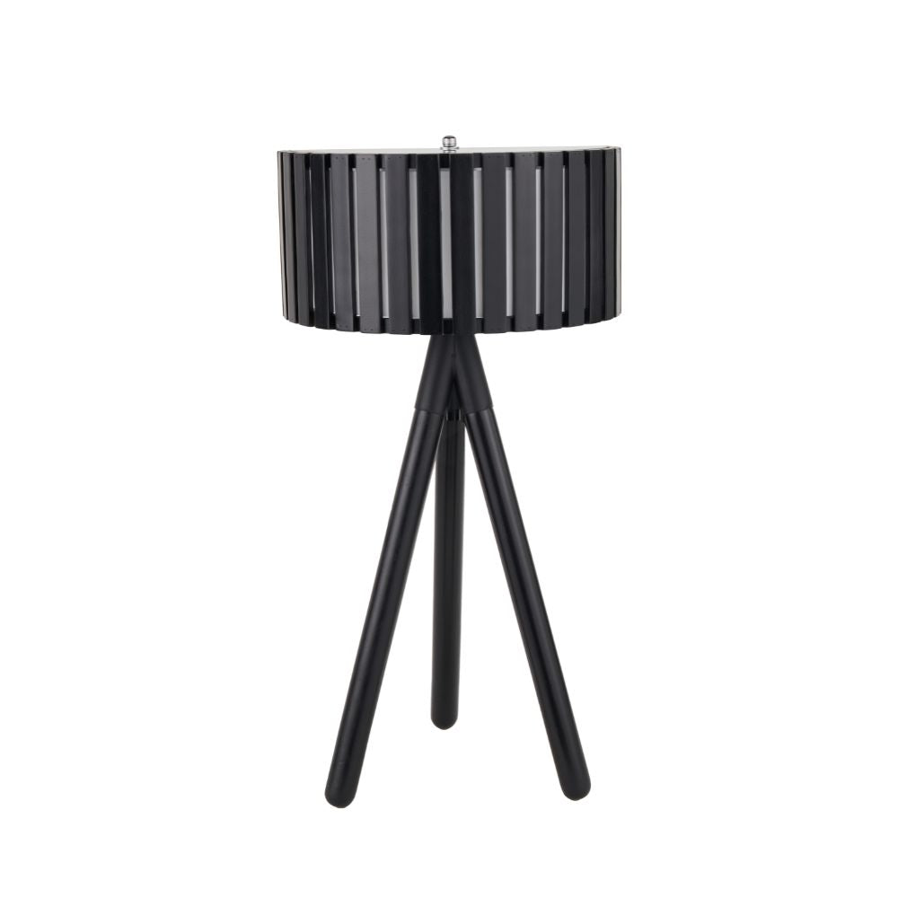 Rabanne Slatted Pine Wood Tripod Table Lamp