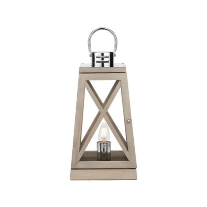 Devon Chrome Lantern Table Lamp