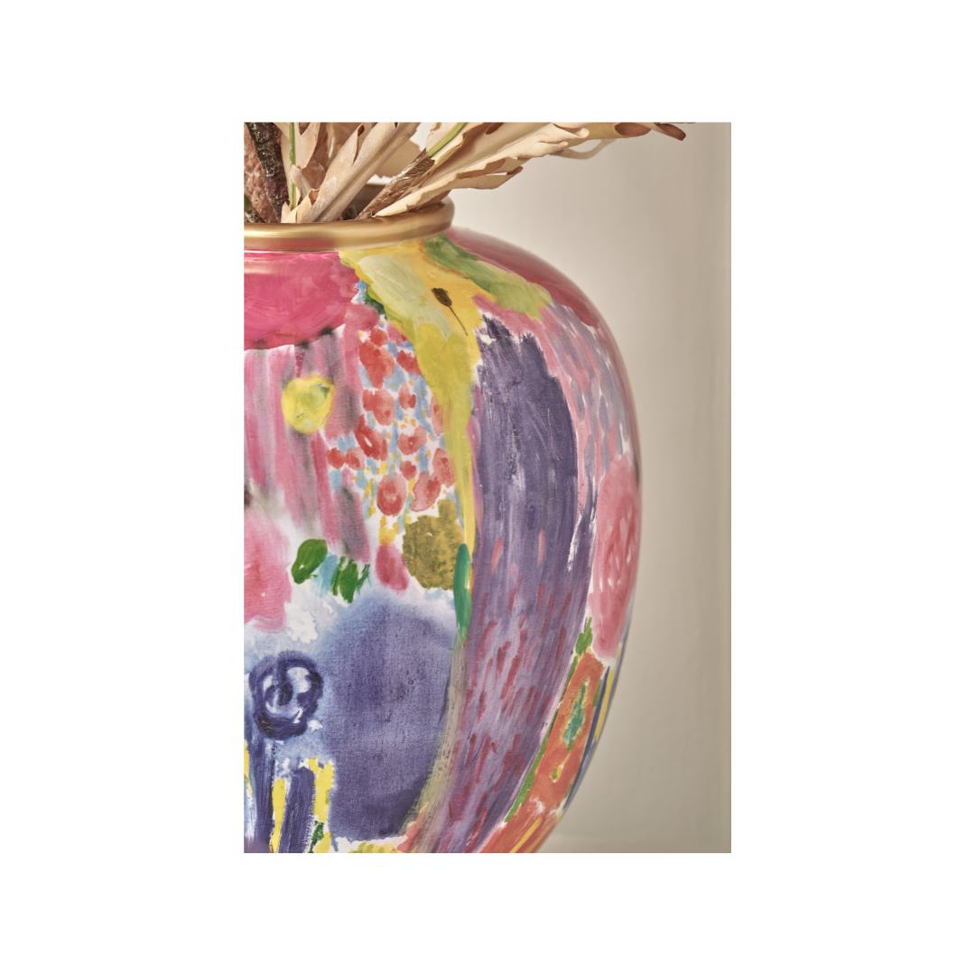 Matisse Multi Colour Ceramic Urn Vase