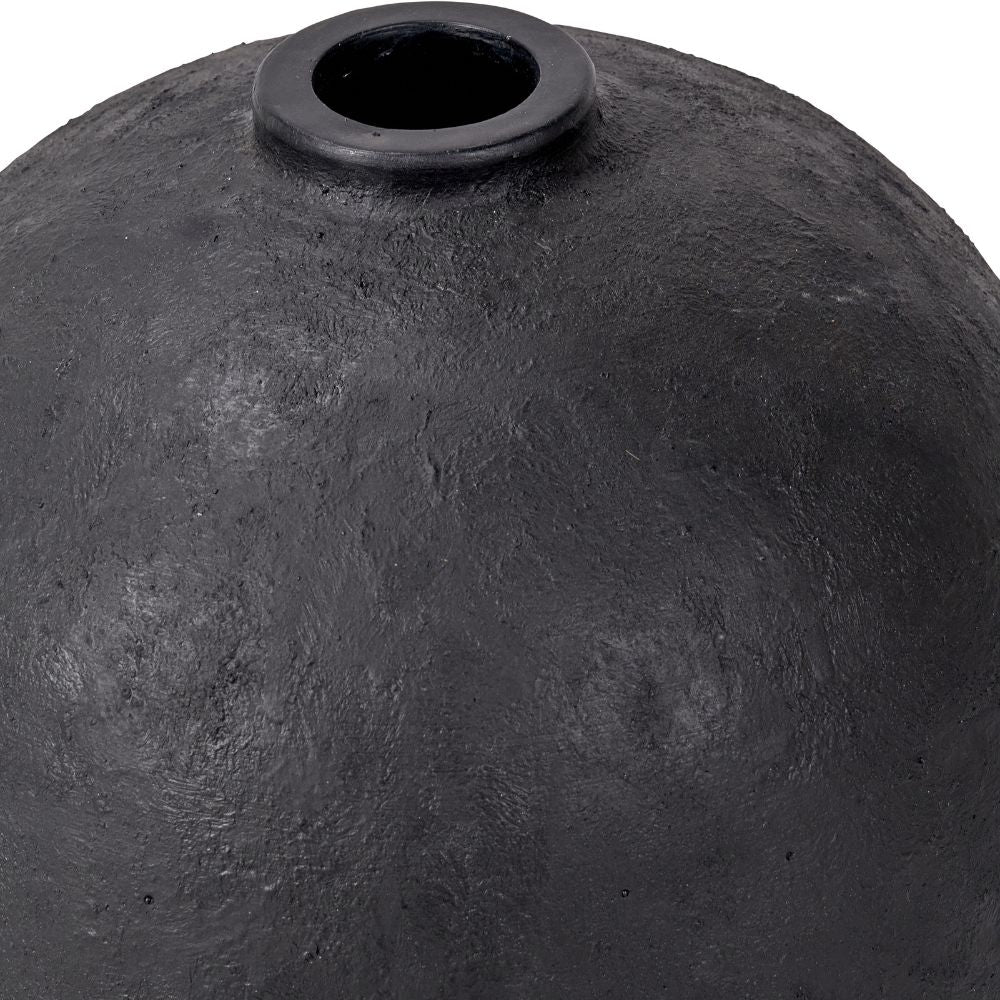 Fibrestone Black Decorative Vase