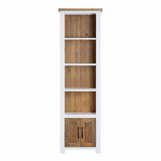 Splash of White Narrow Bookcase