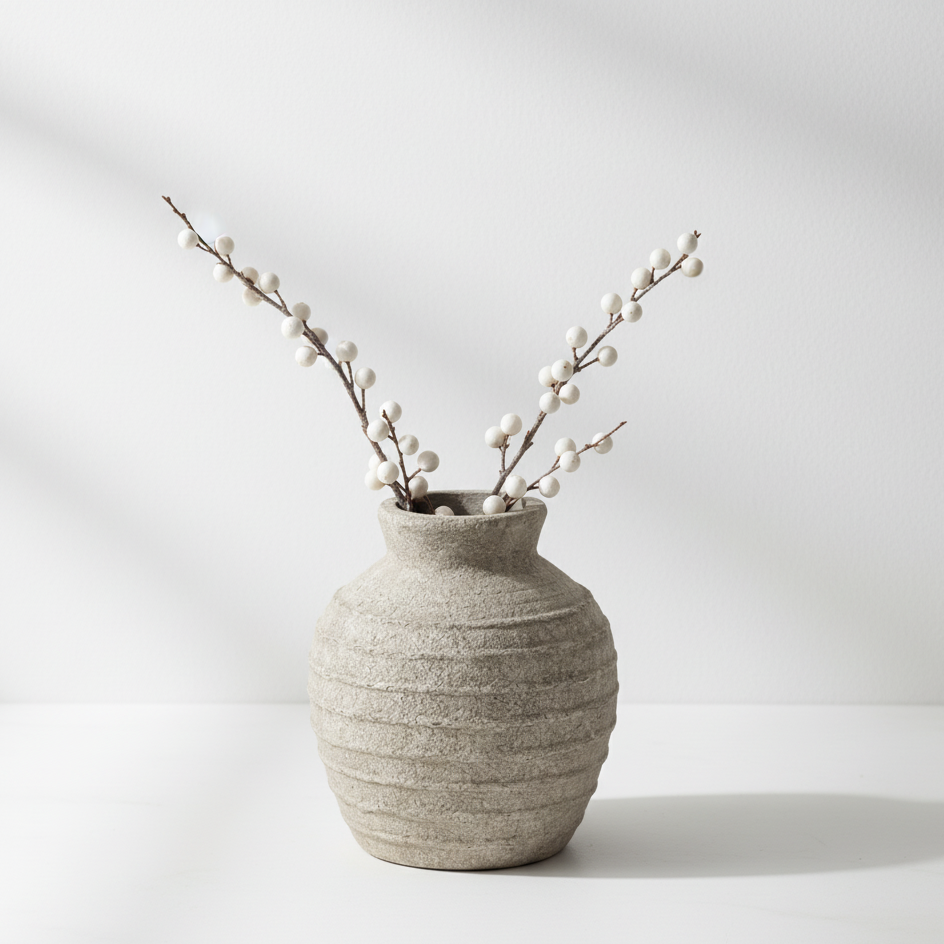 Tuscan Grey Large Vase