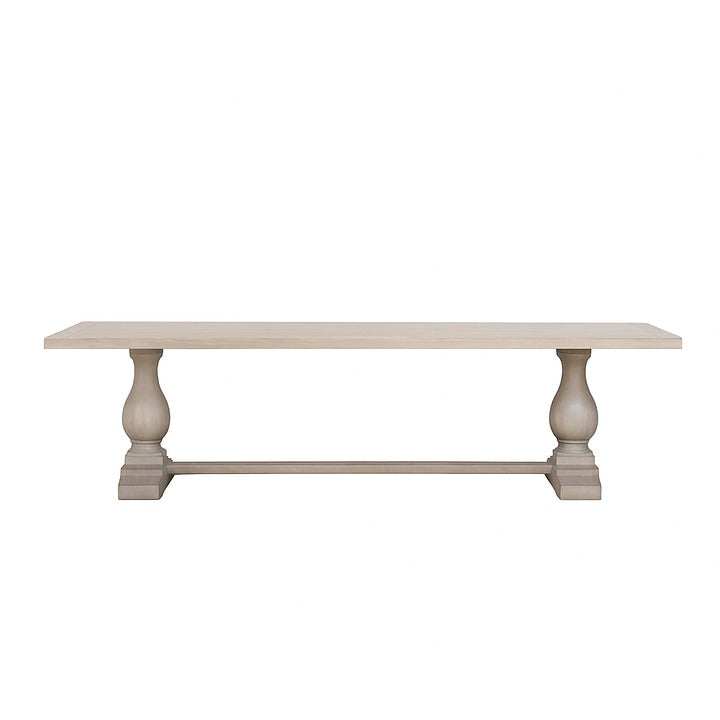 Aubrey 260cm Bleached Mango Wood Pedestal Dining Table