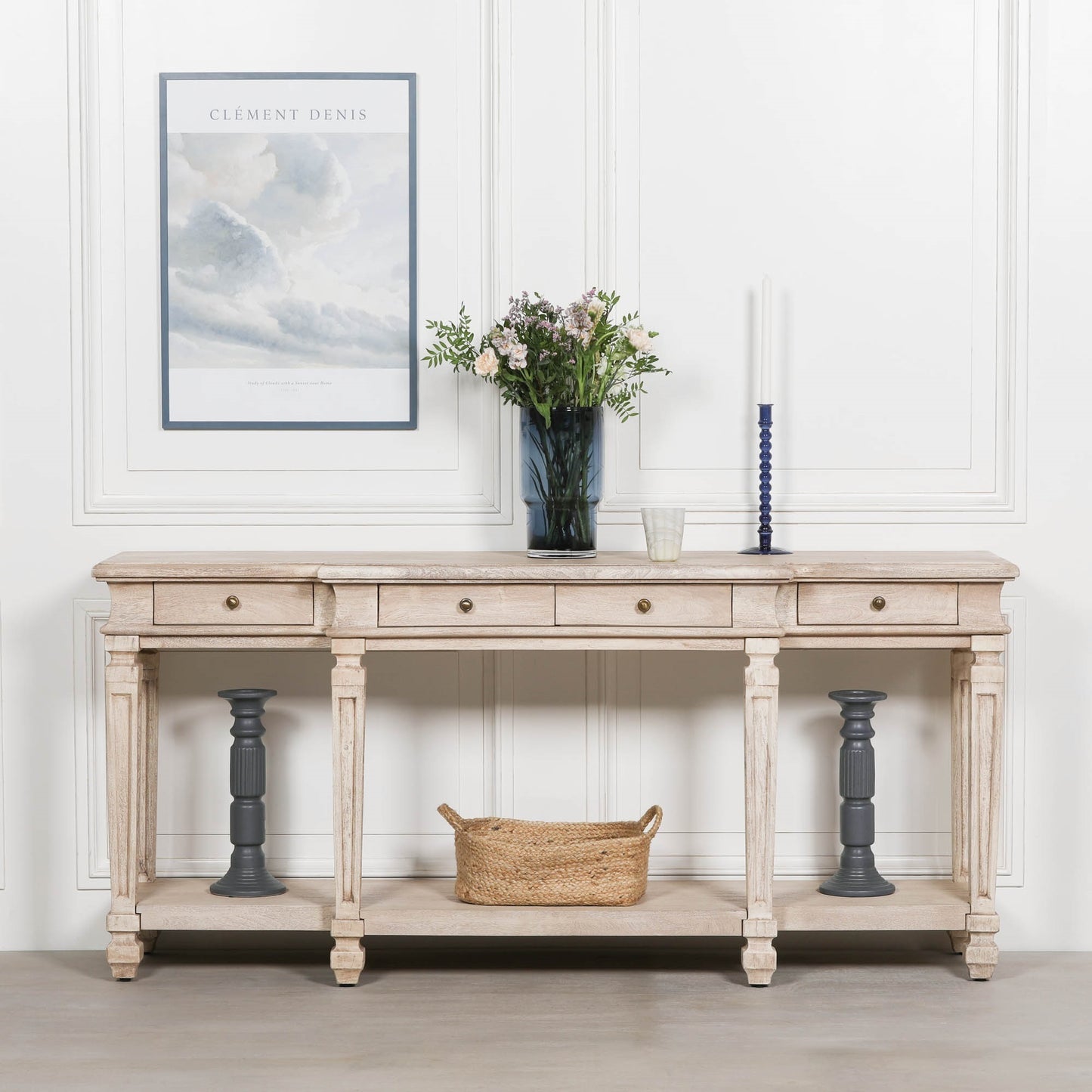 Everden Acacia Wood Console Table
