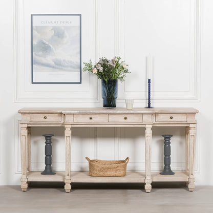 Everden Acacia Wood Console Table