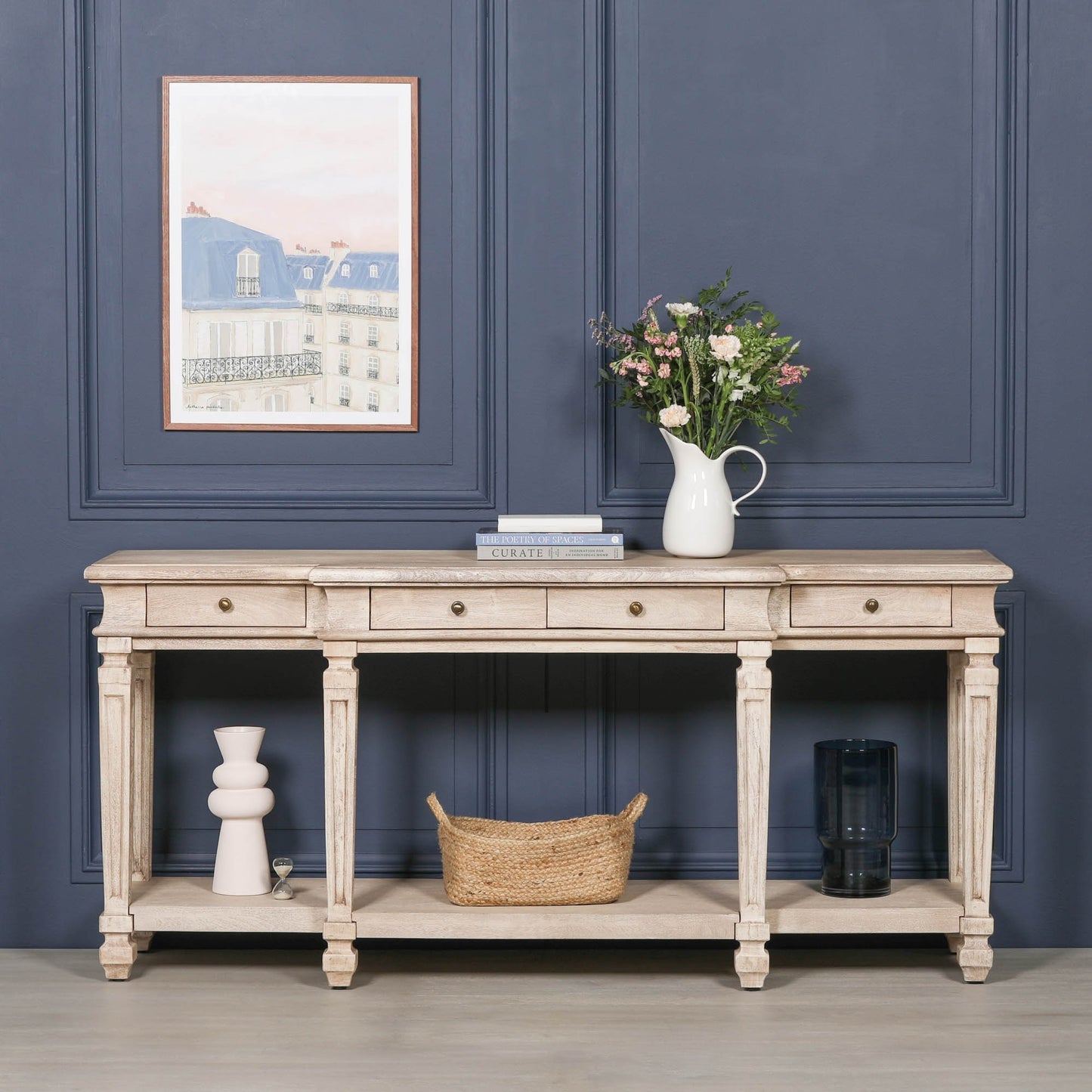 Everden Acacia Wood Console Table