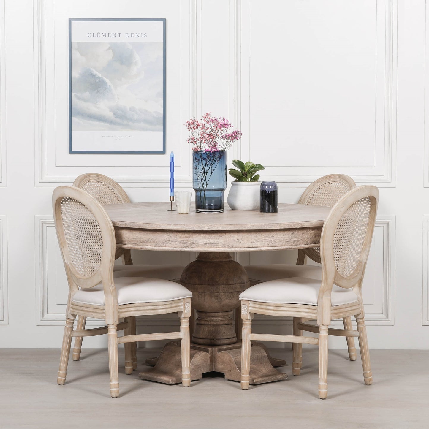 Corwin 139cm Round Acacia Dining Table