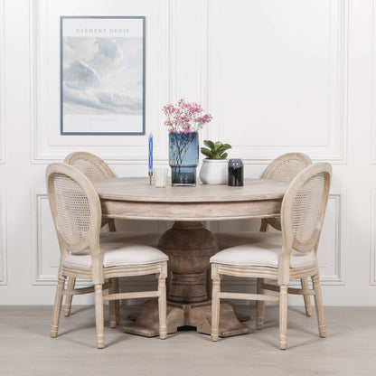 Corwin 139cm Round Acacia Dining Table