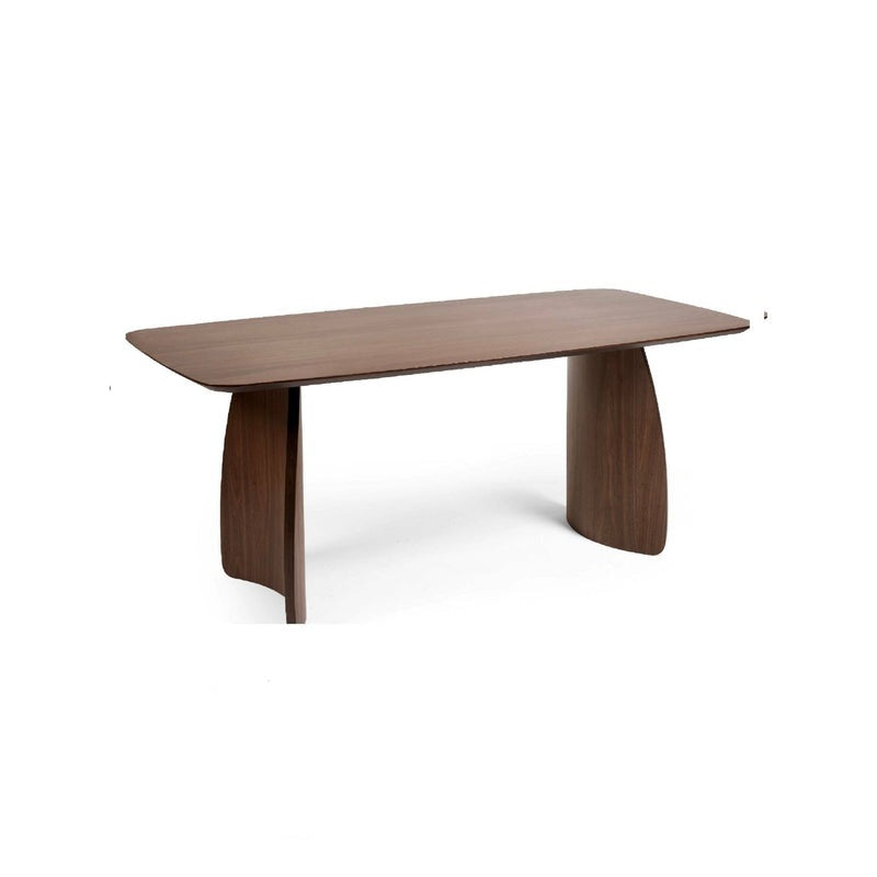 Artemis Walnut Curved Leg Dining Table