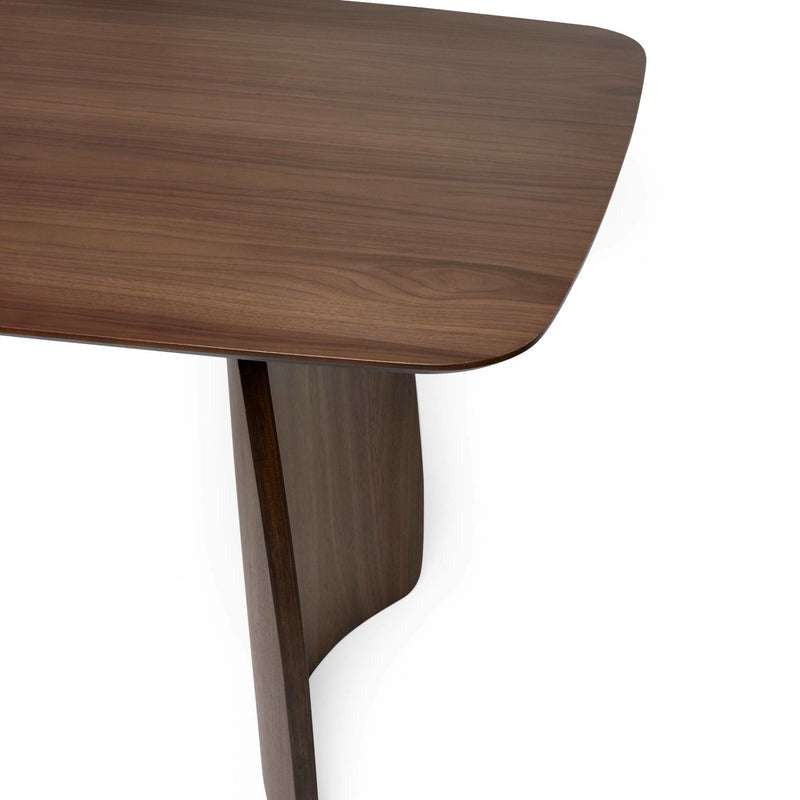 Artemis Walnut Curved Leg Dining Table