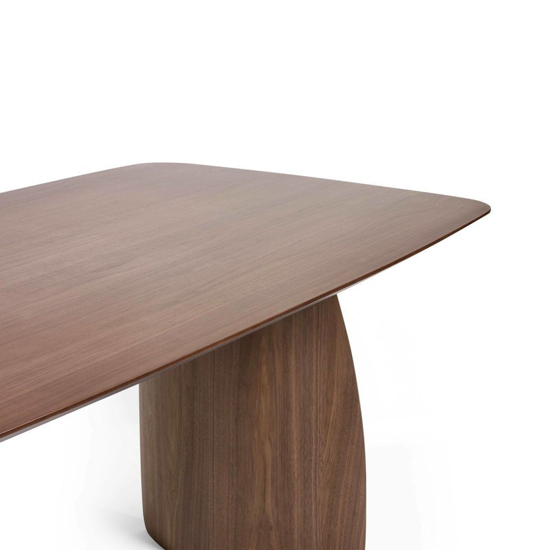 Artemis Walnut Curved Leg Dining Table