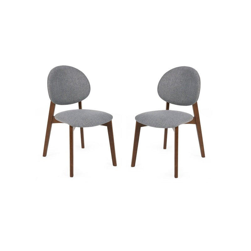 Artemis Walnut and Grey Dining Chairs (Set of 2)