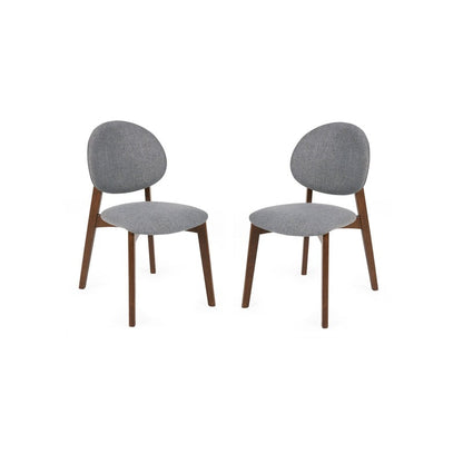 Artemis Walnut and Grey Dining Chairs (Set of 2)
