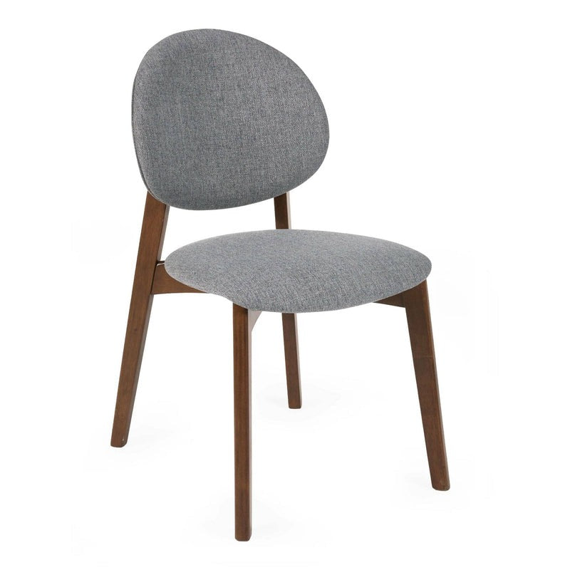 Artemis Walnut and Grey Dining Chairs (Set of 2)