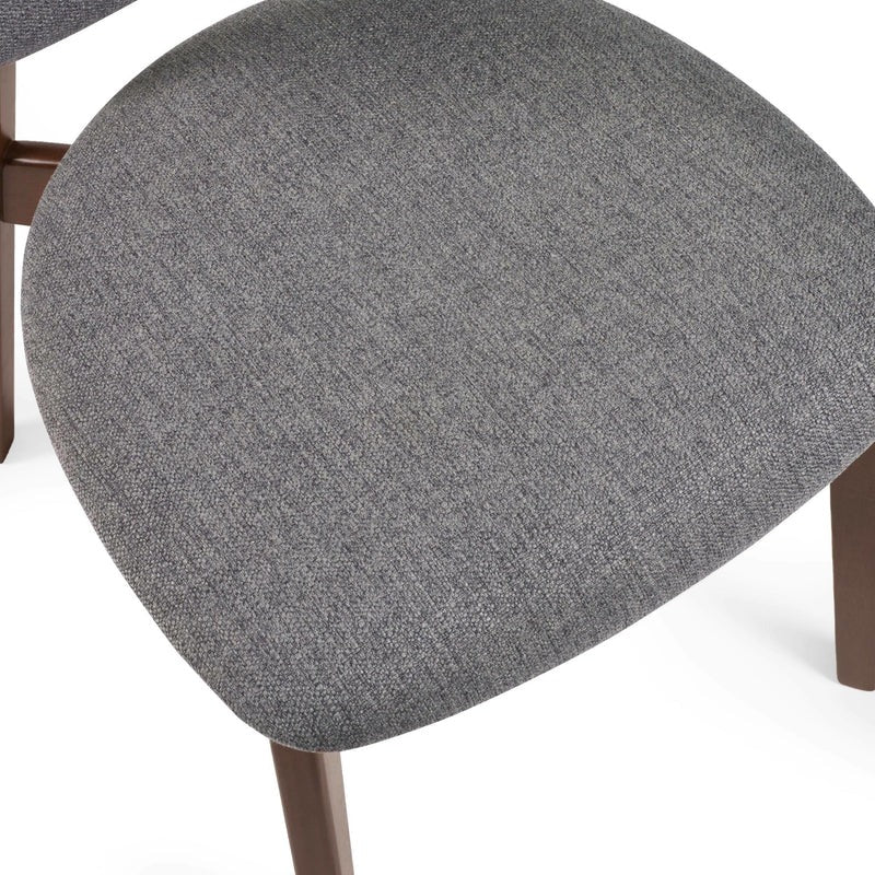 Artemis Walnut and Grey Dining Chairs (Set of 2)