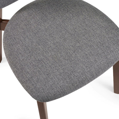 Artemis Walnut and Grey Dining Chairs (Set of 2)