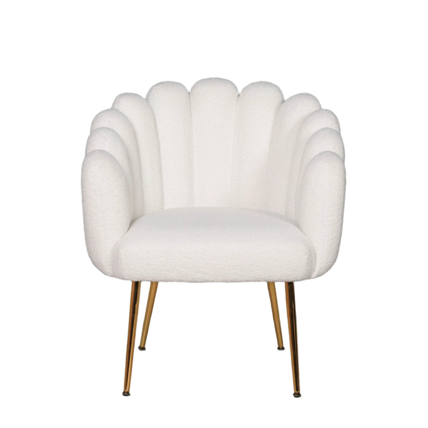 Boucle White Dining  Chair