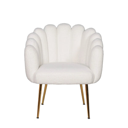 Boucle White Dining  Chair