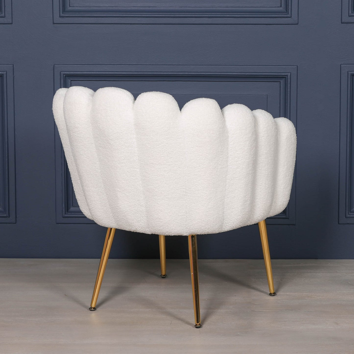 Boucle White Dining  Chair