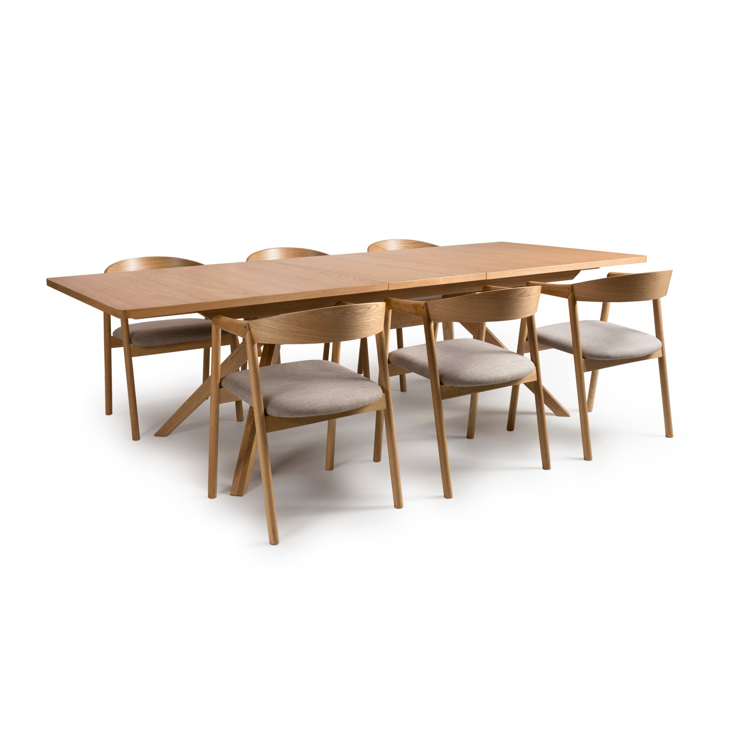 Isla Oak 2.1m Extendable Dining Table