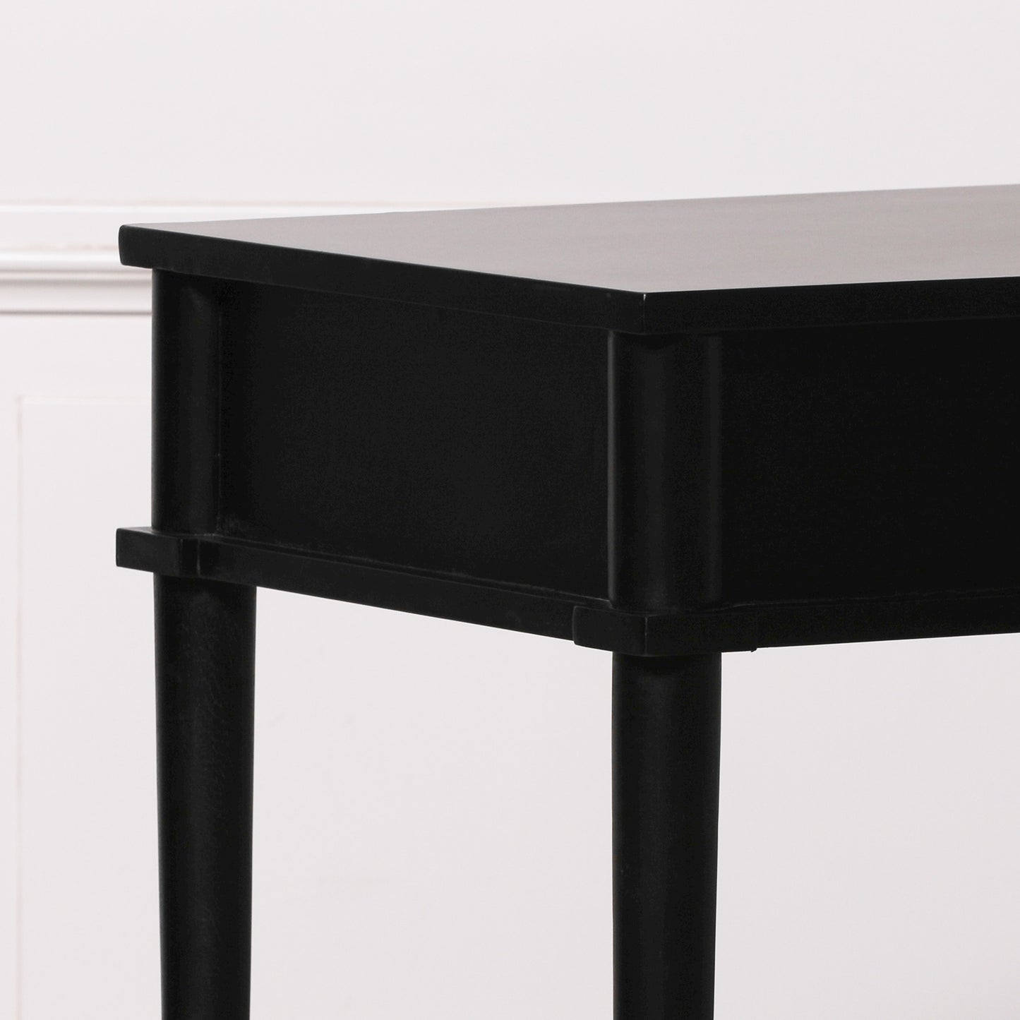 Elden Black Mahogany Wood Console Table