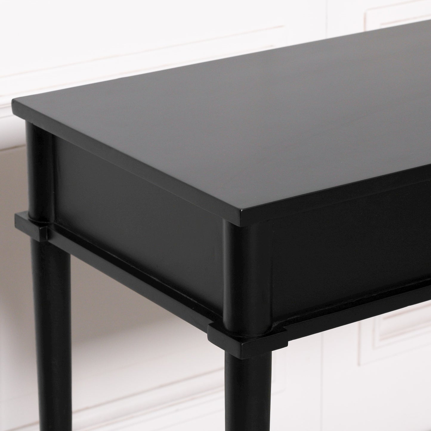 Elden Black Mahogany Wood Console Table