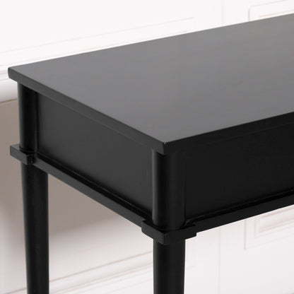 Elden Black Mahogany Wood Console Table