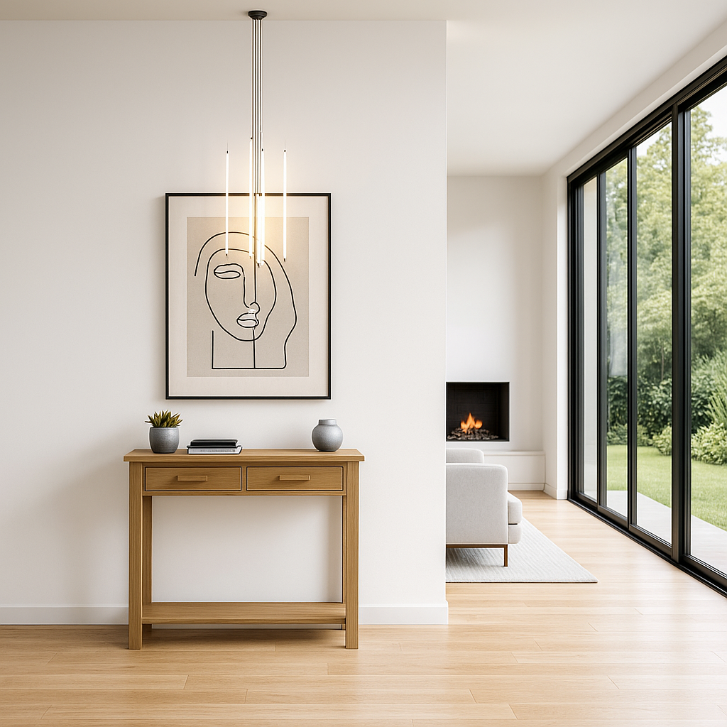 Opus Solid Oak Console Table