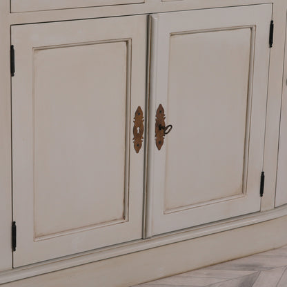 Elden Large Grey Mahogany Dresser Display Cabinet