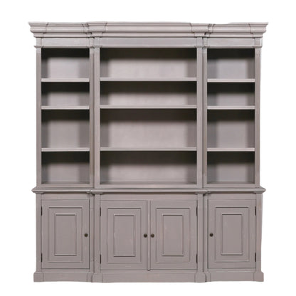 Elden Distressed Mahogany Bookcase Display Cabinet