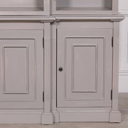 Elden Distressed Mahogany Bookcase Display Cabinet