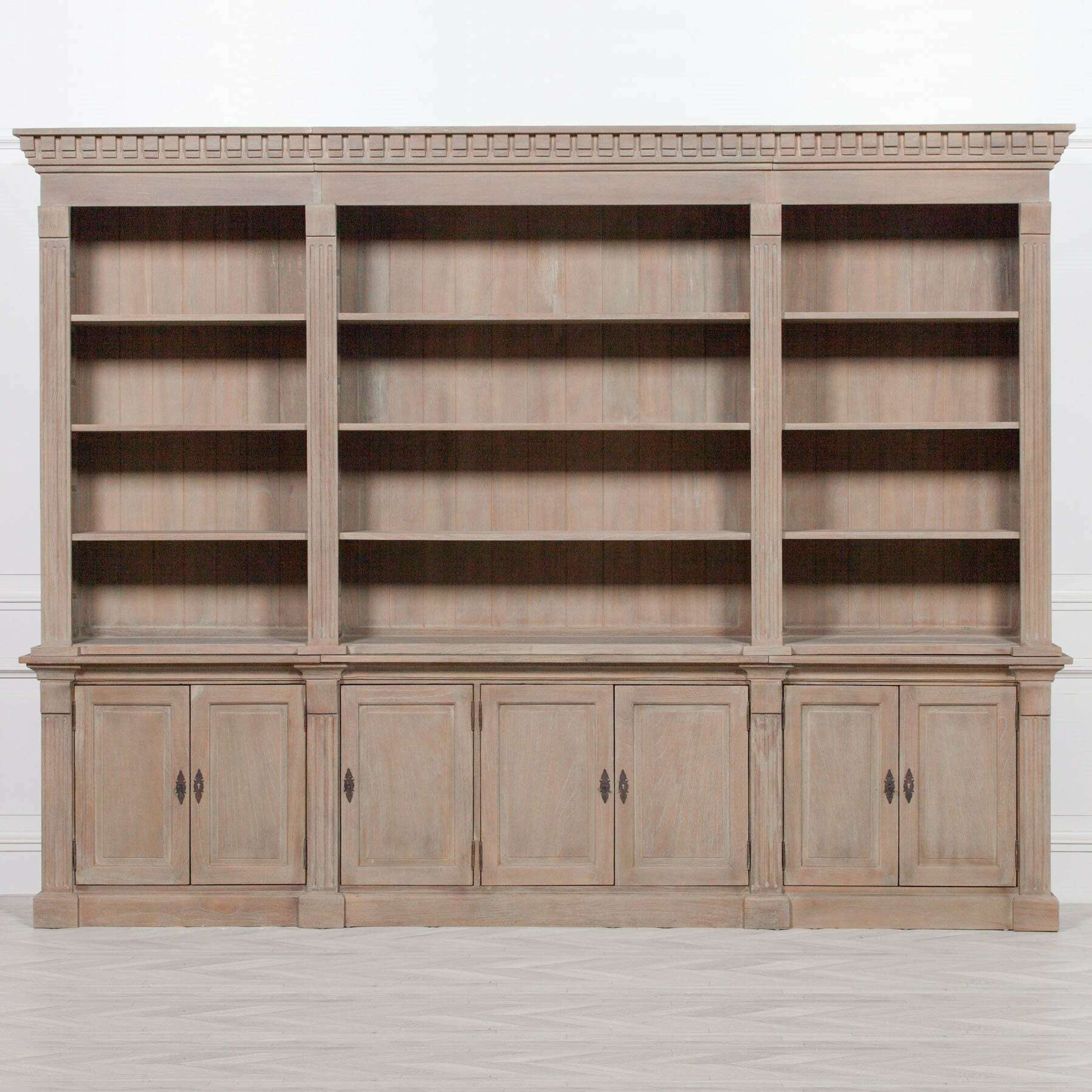 arbouré-extra-large-white-cedar-triple-bookcase---bookcase---heart-of-kitchens-33711916